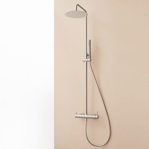 Colonna doccia per appartamento - LOOP K - SANYCCES - in ottone / da parete / contemporanea