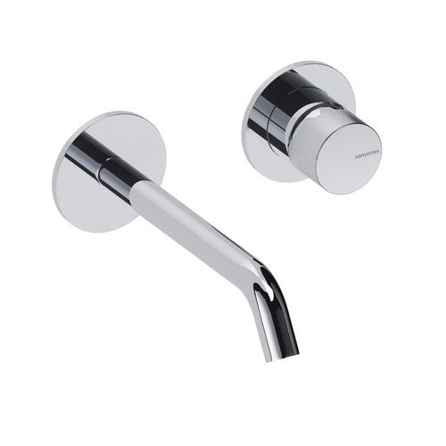 Miscelatore per lavabo - LOOP K - SANYCCES - da parete / in ottone / da bagno