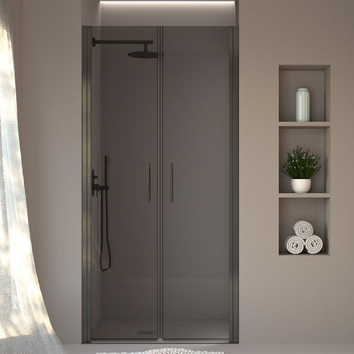 Box doccia in alluminio - SINGLE - SANYCCES - in vetro / in vetro temprato / battente