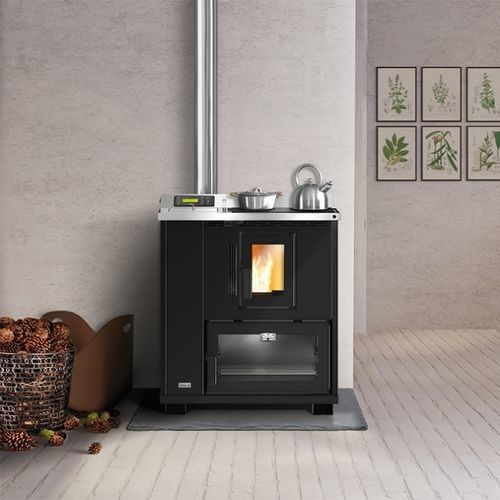 Stufa a pellet - T.IT K - UNICAL AG S.p.A. - 5 kW...10 kW / da appoggio / contemporanea
