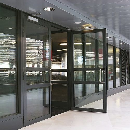 Porta d'ingresso - JANSEN JANISOL - WISNIOWSKI - in acciaio / battente / contemporanea