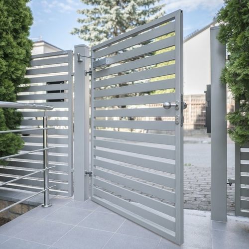Cancelletto in lamiera forata - MODERN - WISNIOWSKI - in acciaio ellettrosaldato / in acciaio galvanizzato / in lamiera d'acciaio