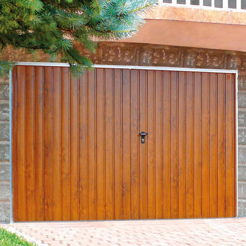 Porta battente per garage - DOUBLE-LEAF - WISNIOWSKI - in acciaio galvanizzato / manuale / isolante