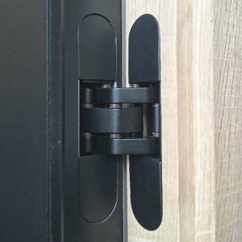 Cerniera per porta - XINNIX DOOR SYSTEMS - in alluminio / a due ali / nera
