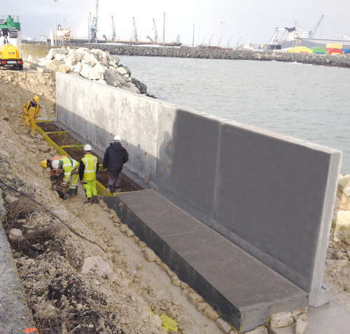 Muro di contenimento in cemento armato - LG BETON - modulare / prefabbricato