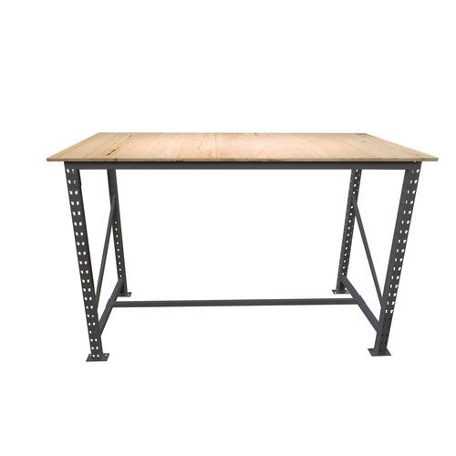 Tavolo da lavoro design industriale - EPSITABLE - MANORGA - in legno / con supporto in metallo / rettangolare