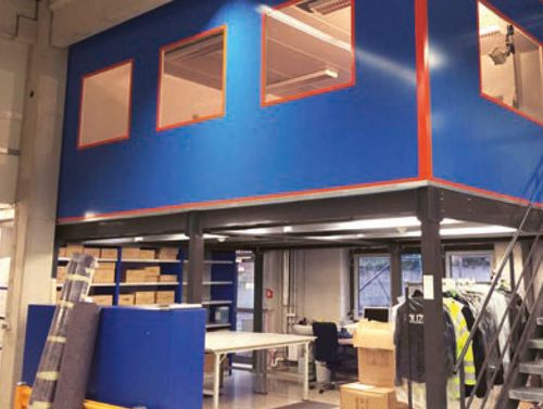 Soppalco in acciaio - MEZZAMAN OFFICE - MANORGA - per uso industriale / per ufficio