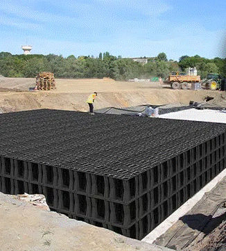 Modulo di gestione delle acque piovane per vasca - OPTIBOX - NIDAPLAST - per lavori pubblici / tramite infiltrazione / interrato
