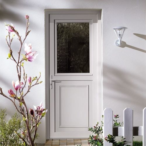 Porta d'ingresso - Hirondelle 1 - PAB- MTN ( MENUISERIES TECHNIQUE NOUVELLES) - in PVC / battente / classica