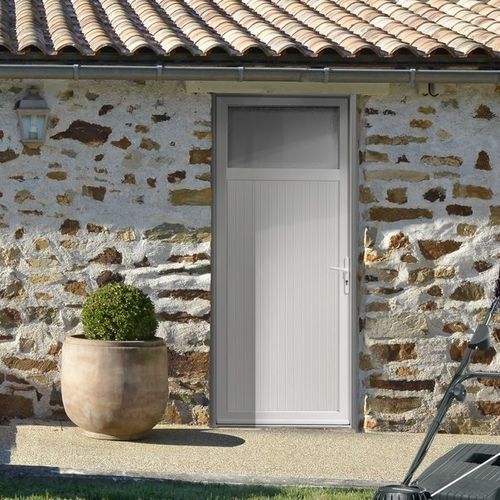 Porta di servizio - Pso - PAB- MTN ( MENUISERIES TECHNIQUE NOUVELLES) - in PVC / battente / contemporanea