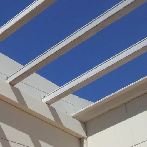 Trave prefabbricata SEMI PRETERSA PRENAVISA in cemento armato / a U / da tetto