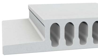 Lastra per solaio in cemento armato - FIRE PROTECTION - PRETERSA PRENAVISA - per tetto / alveolata / tagliafuoco
