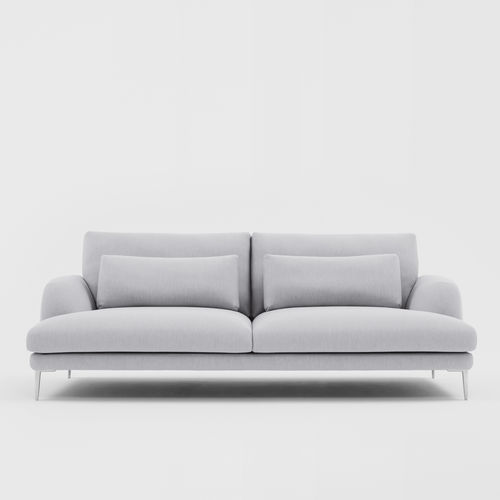 Divano contemporaneo - CLASSIC - Comforty - in tessuto / bianco / 2 posti