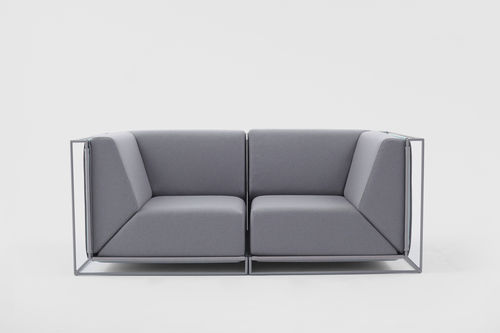 Divano modulare - FLOATING - Comforty - contemporaneo / in tessuto / blu