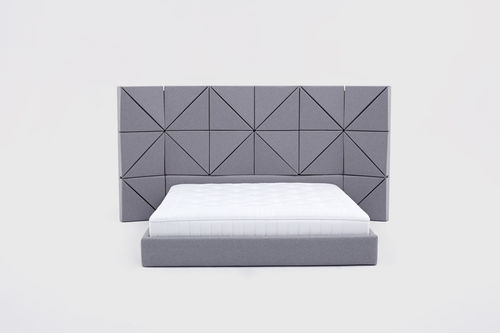 Letto matrimoniale - FLOE - Comforty - contemporaneo / con testiera imbottita / imbottito