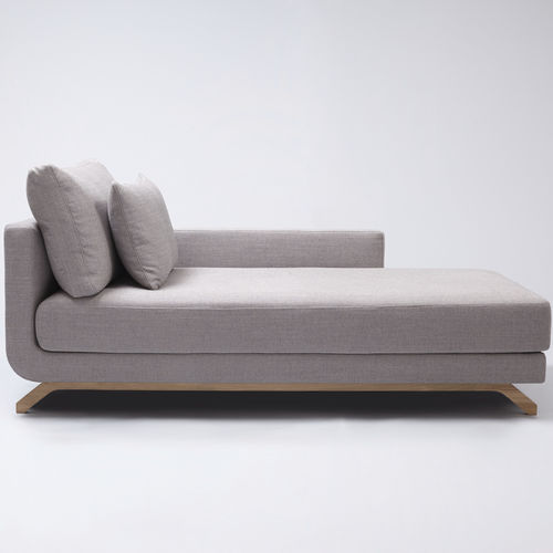 Dormeuse contemporanea - PESTO - Comforty - in tessuto