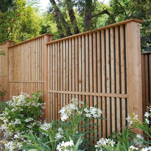Barriera antirumore prefabbricata - ELLIPSO - Braun Wuerfele - in pino / in larice / per recinzione