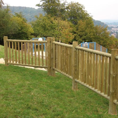 Recinzione a sbarre - BALUSTRADE - Braun Wuerfele - da giardino / in pino / dritta