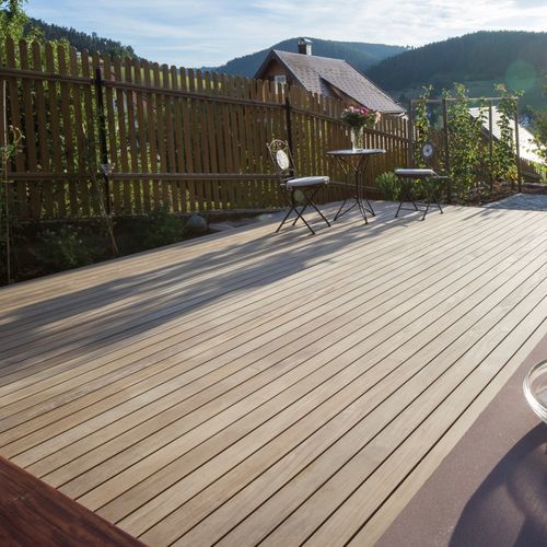 Listone per esterno in ipè - 820 series - Braun Wuerfele - aspetto legno / FSC / PEFC
