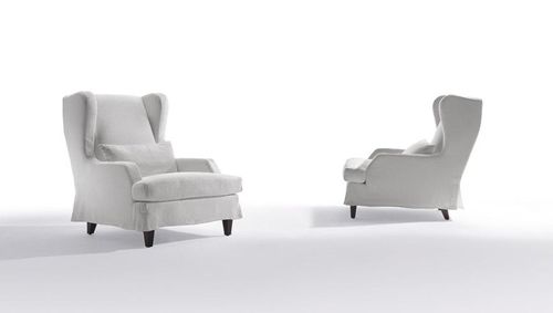 Poltrona contemporanea - GREY - marac srl - in pelle / in tessuto / con rivestimento rimovibile