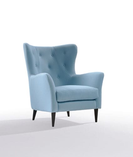 Poltrona contemporanea - WILSON - marac srl - in tessuto / blu