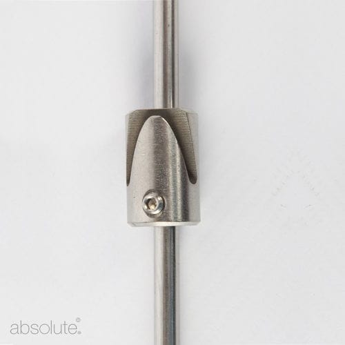 Sistema di fissaggio in acciaio inossidabile - HOOK BARRELS - Absolute Museum & Gallery Products Ltd - per collezioni d'arte / per interni / scorrevole
