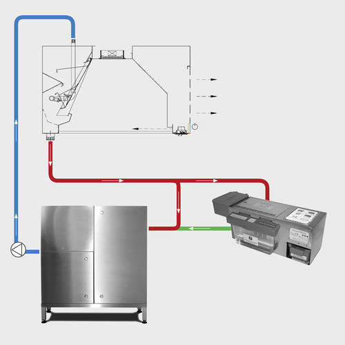 Cappa a muro - WATER MISTY CANOPY - Vianen Kitchen Ventilation - a pavimento / professionale