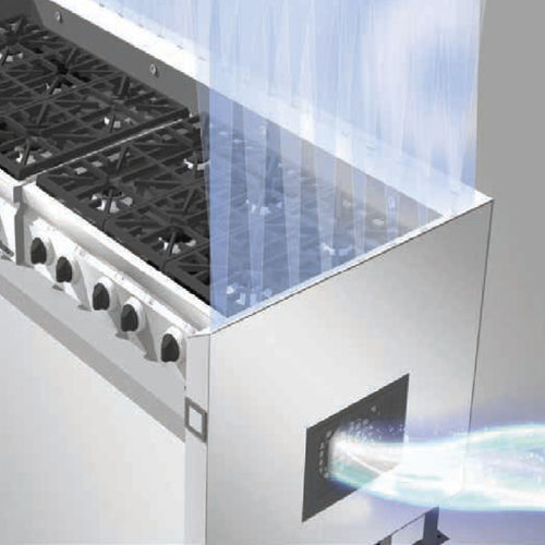 Barriera d'aria ad incasso - D - D - Vianen Kitchen Ventilation - per cucina professionale