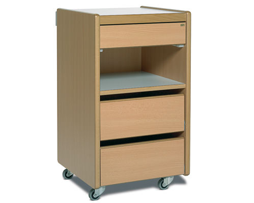 Comodino contemporaneo - 5602 - Embru - in legno / rettangolare / per uso contract