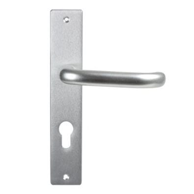 Maniglie Per Porta D'Ingresso Bricard - Set Con Cilindro Europeo, Piastra Emetal, Finitura Argento - Foto 2