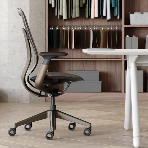 Sedia operativa in plastica - KARMAN® - Steelcase - in tessuto / in schiuma di poliuretano / in alluminio lucido