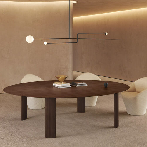Tavolo da conferenza design minimalista - FUSTE - Steelcase - in frassino / in rovere / con supporto in quercia