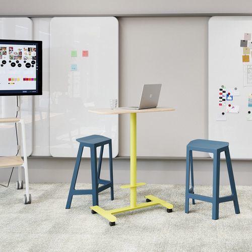 Sgabello da ufficio contemporaneo - FLEX PERCH - Steelcase - in materiale riciclato / con supporto in metallo / con 4 gambe