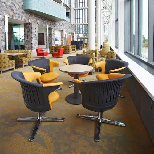 Sedia operativa in vinile - I2I - Steelcase - in pelle / in tessuto / girevole