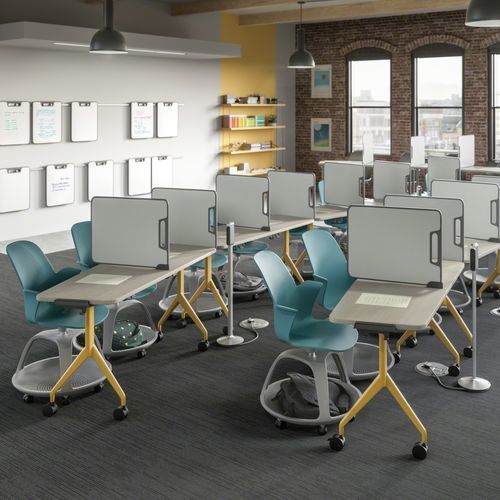 Tavolo per corsi di formazione moderno - VERB - Steelcase - in plastica / in metallo / in agglomerato