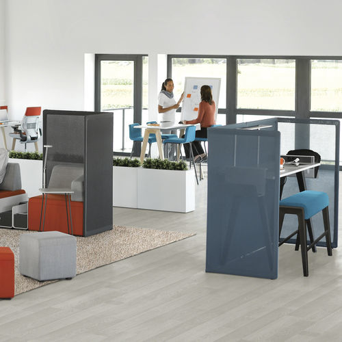 Separatore di spazi in metallo - B-FREE  - Steelcase EMEA - in tessuto / per ufficio / per open space