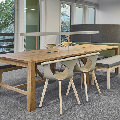 Tavolo contemporaneo - LIBRARY - Steelcase EMEA - in legno / in rovere / con supporto in quercia