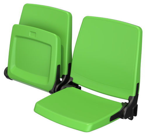 Sedia per gradinata ribaltabile - Sittem Basic - Daplast, S.L. - con schienale alto / certificata / resistente agli UV