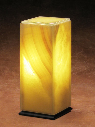 Lampada da tavolo - TRANSLUCENT MARBLE : TRANSLUCENT ONYX - BROCATELLE - in pietra / contemporanea / con cavo