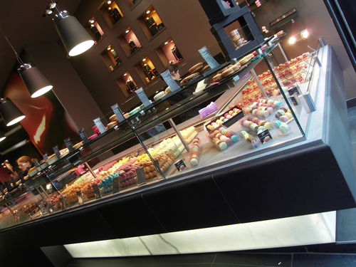Vetrina refrigerata espositiva - TRANSLUCENT MARBLE : TRANSLUCENT ONYX - BROCATELLE - per negozio / per pasticceria / per panetteria