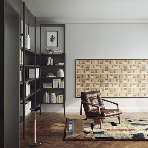 Pannello decorativo di rivestimento - Blocks - Inkiostro Bianco - da parete / LED / in legno compensato