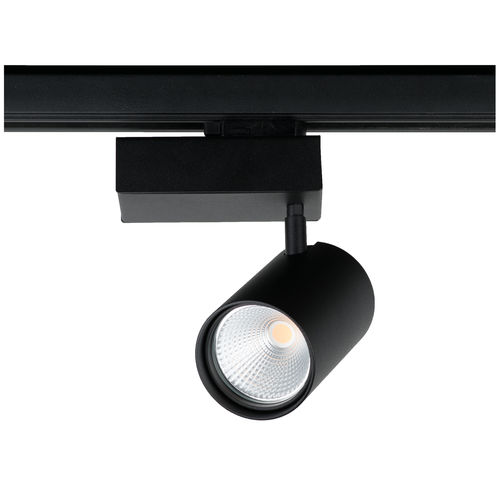 Faretti a binario LED - BILOBA - HOLIGHT - tondo / in alluminio / in acciaio