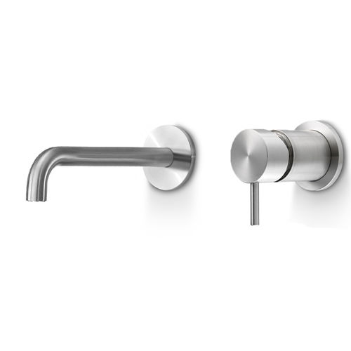 Miscelatore per lavabo - ONE341 - Linki - da parete / in acciaio inossidabile / da bagno