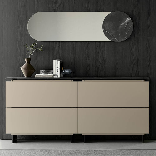Scarpiera contemporanea - HOSOI  - Birex - a muro / in legno laccato / in compensato