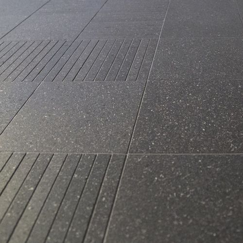 Piastrella in lavica - ISO - Nero Sicilia - opaca / da interno / da esterno