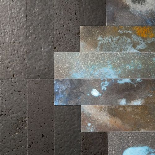 Mosaico in lavica - NEXT - Nero Sicilia - da interno / da esterno / da parete