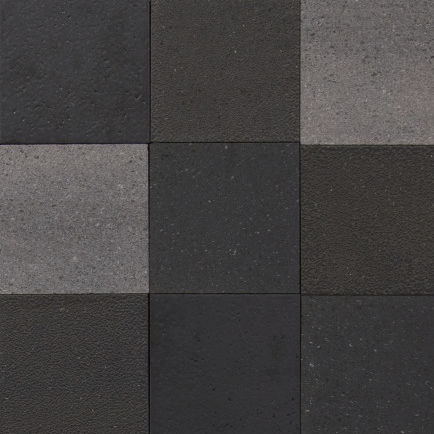 Mosaico in lavica - MIX - Nero Sicilia - da interno / da parete / da pavimento