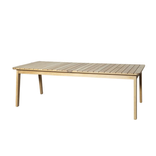 Tavolo contemporaneo - 250 108 SKAGEN - OASIQ - in teak / con supporto in teak / rettangolare