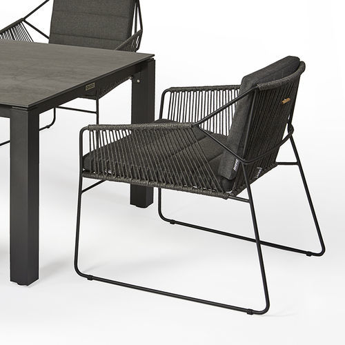 Poltrona contemporanea - 300 108 SANDUR - OASIQ - in corda / in acciaio inossidabile / in acciaio con rivestimento a polvere