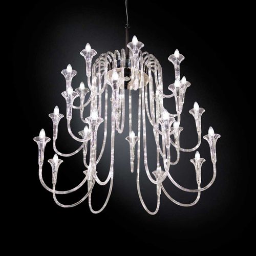 Lampadario contemporaneo - OCTOPUS - VGnewtrend - in acciaio inossidabile / in Pyrex® / contract